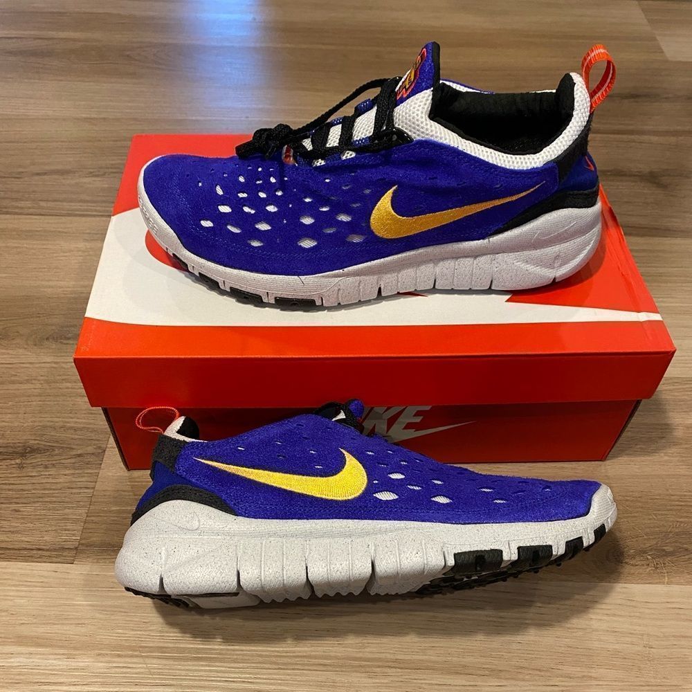 Nike Free Run Trail Concord Blue Running Shoes Mens Sizes CW5814-401) New